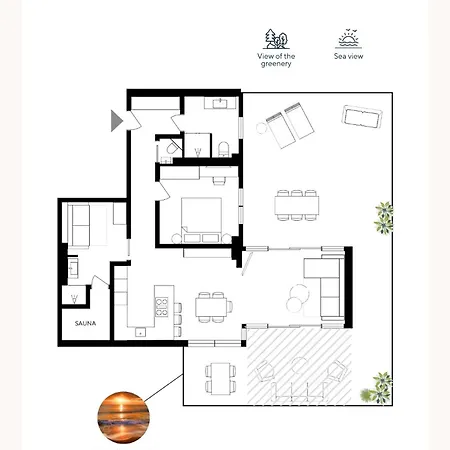 Modernes Ostsee Luxus-penthouse Meerblick *